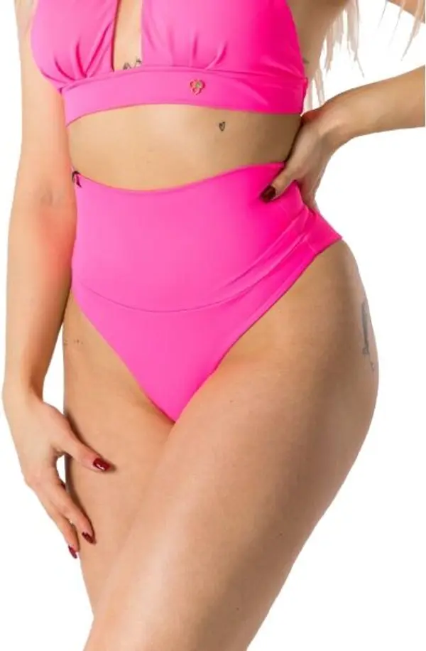 GOLDBEE GOLDBEE SHAPEWEAR SWIMWEAR BOTTOMS Дамски бански с пристягане, розово, размер