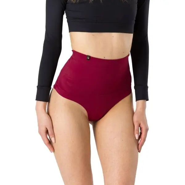 GOLDBEE GOLDBEE SHAPEWEAR SWIMWEAR BOTTOMS Дамски бански с пристягане, винен, размер XXL