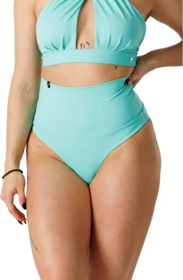 GOLDBEE GOLDBEE SHAPEWEAR SWIMWEAR BOTTOMS Дамски бански с пристягане, зелено, размер XXL