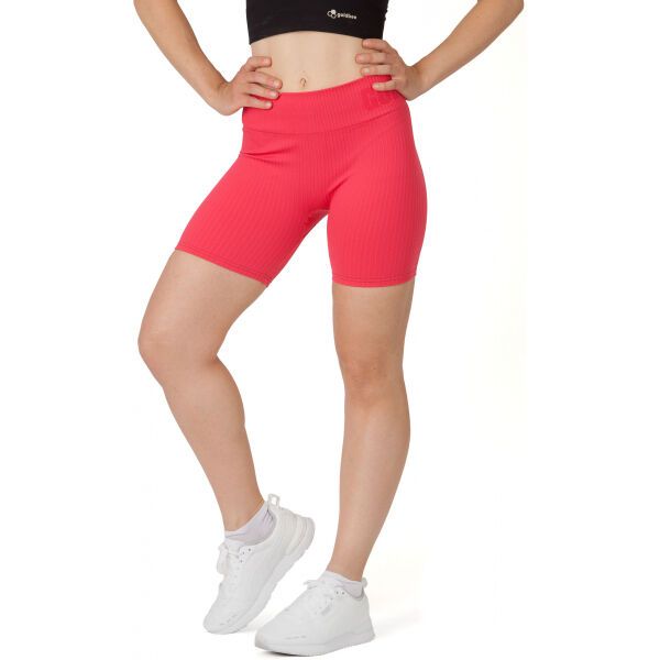 GOLDBEE GOLDBEE ШОРТИ BESEAMLESS RIBS Дамски къси шорти, червено, размер