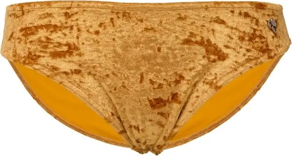 GOLDBEE GOLDBEE VELVET SWIMSUIT Дамски бански костюм, златно, размер