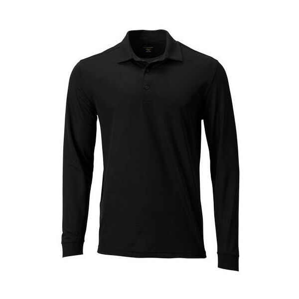 GREGNORMAN GREGNORMAN MEN INTERLOCK LONGSLEEVE POLO Мъжка тениска с якичка, черно, размер