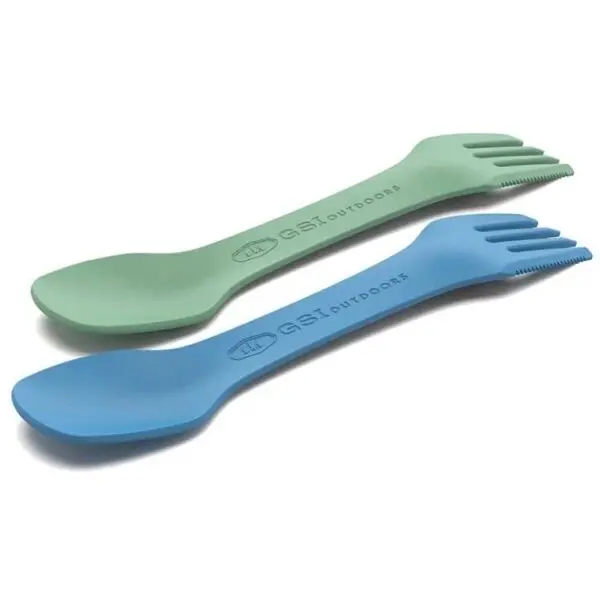 GSI Outdoors GSI Outdoors TEKK TANDEM SPORK SET Комплект прибори, зелено, размер