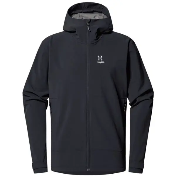 HAGLÖFS HAGLÖFS CHILLY SOFTSHELL HOOD M Мъжко софтшел яке, черно, размер