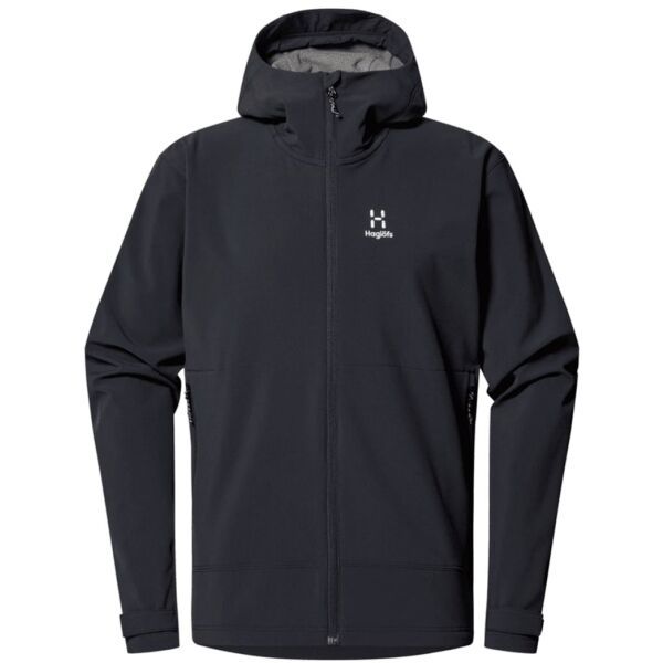 HAGLÖFS HAGLÖFS CHILLY SOFTSHELL HOOD M Мъжко софтшел яке, черно, размер