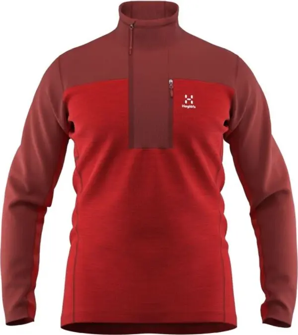 HAGLÖFS HAGLÖFS ROC FLASH MID Мъжки суитшърт, червено, размер