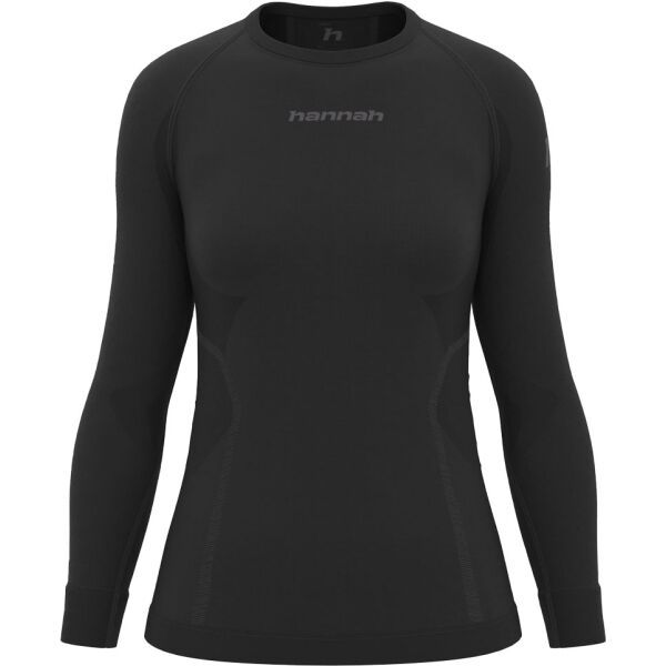 Hannah Hannah ACTIVE TS L/S W Дамска функционална тениска, черно, размер