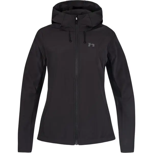 Hannah Hannah AIRY HOODY Дамско софтшел яке, черно, размер