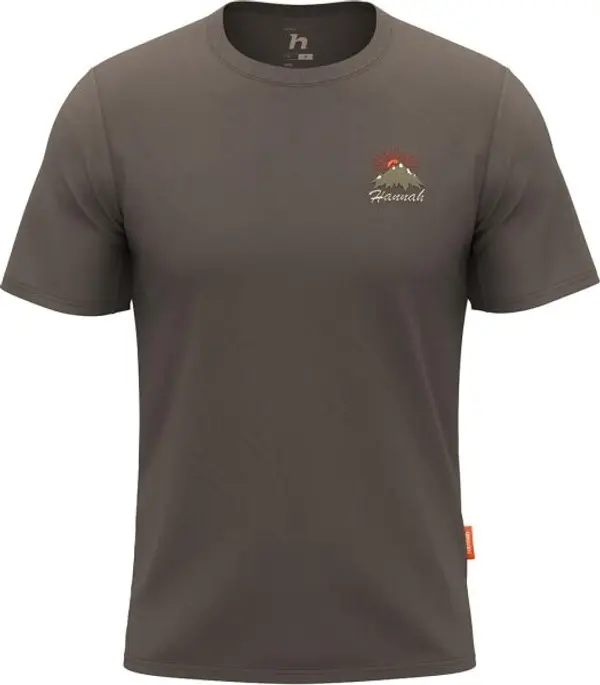 Hannah Hannah BASTER Мъжка памучна тениска, кафяво, размер