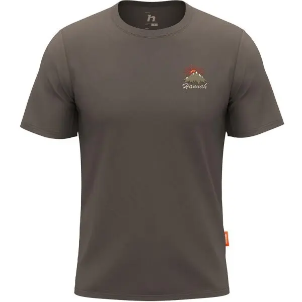 Hannah Hannah BASTER Мъжка памучна тениска, кафяво, размер