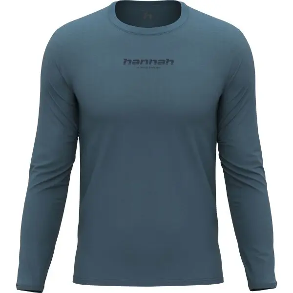 Hannah Hannah BINE L/S Мъжка тениска с дълги ръкави, тъмносин, размер