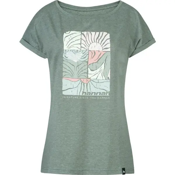 Hannah Hannah CHILLI Дамска тениска, светло-зелено, размер