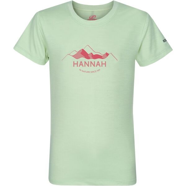 Hannah Hannah CORNET JR II Детска функционална тениска, светло-зелено, размер
