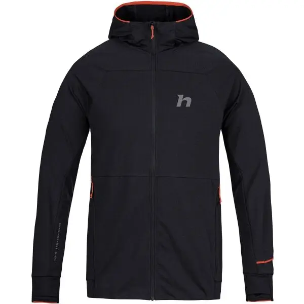 Hannah Hannah ETHAN HOODY Мъжка функционална блуза, черно, размер