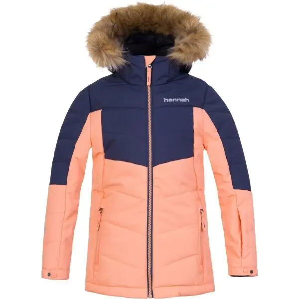 Hannah Hannah LEANE JR Момичешко софтшелово яке за ски, цвят сьомга, размер 110-116
