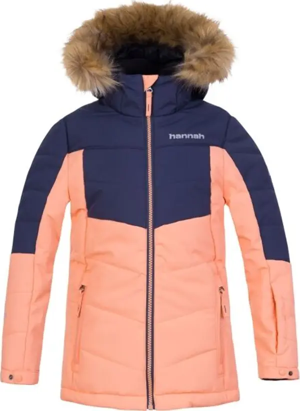 Hannah Hannah LEANE JR Момичешко софтшелово яке за ски, цвят сьомга, размер 134-140