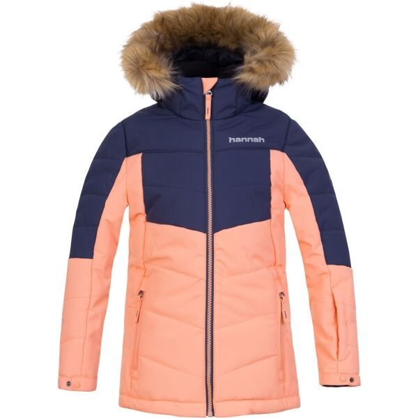 Hannah Hannah LEANE JR Момичешко софтшелово яке за ски, цвят сьомга, размер