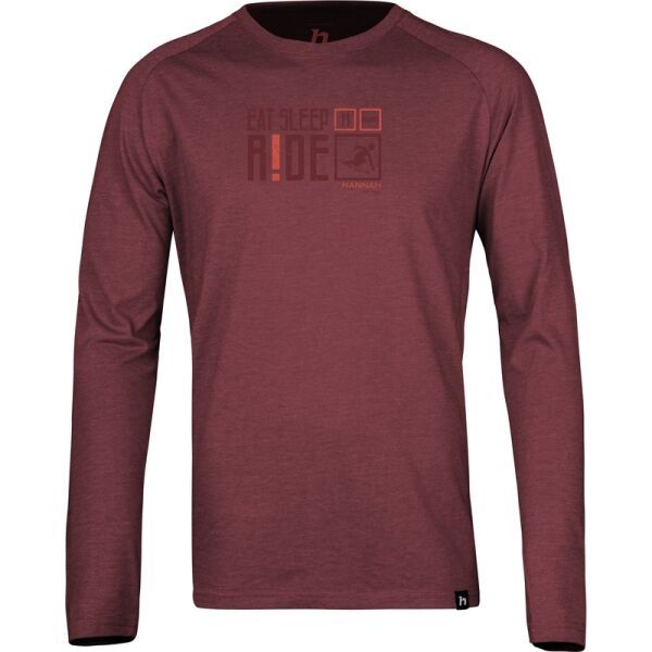 Hannah Hannah LEON Мъжка тениска, винен, размер