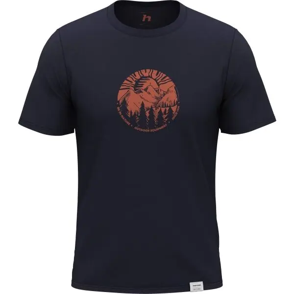 Hannah Hannah LUKE Мъжка тениска от органичен памук, черно, размер