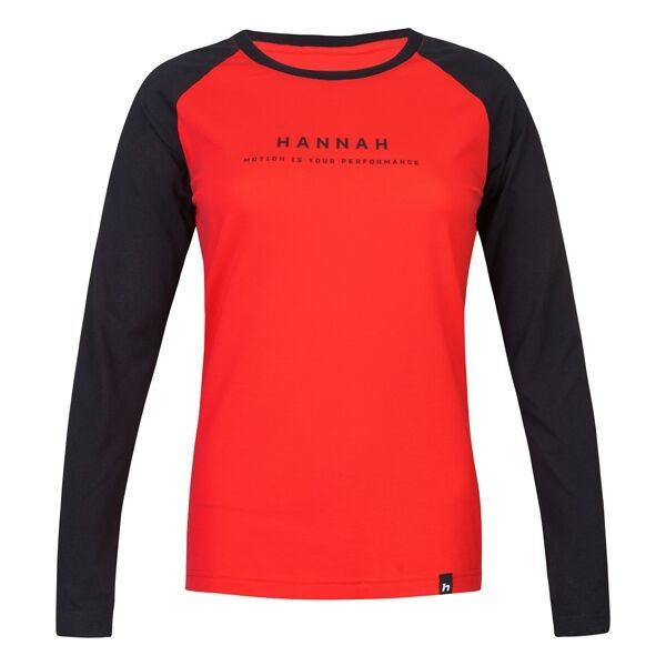 Hannah Hannah PRIM Дамска блуза с дълъг ръкав, червено, размер