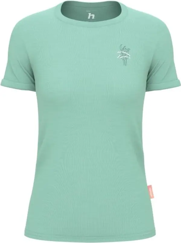 Hannah Hannah SELIA II Дамска памучна тениска, тюркоазено, размер