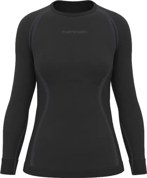 Hannah Hannah THERMO ACTIVE TS L/S W Дамска функционална тениска, черно, размер