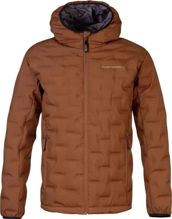 Hannah Hannah ZAZU Мъжко зимно яке с пълнеж от пера, кафяво, размер
