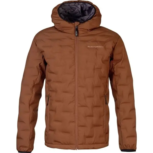 Hannah Hannah ZAZU Мъжко зимно яке с пълнеж от пера, кафяво, размер