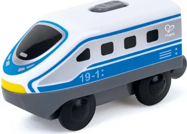 HAPE HAPE INTERCITY BATTERY LOCOMOTIVE Междуградски локомотив, захранван с батерии, бяло, размер