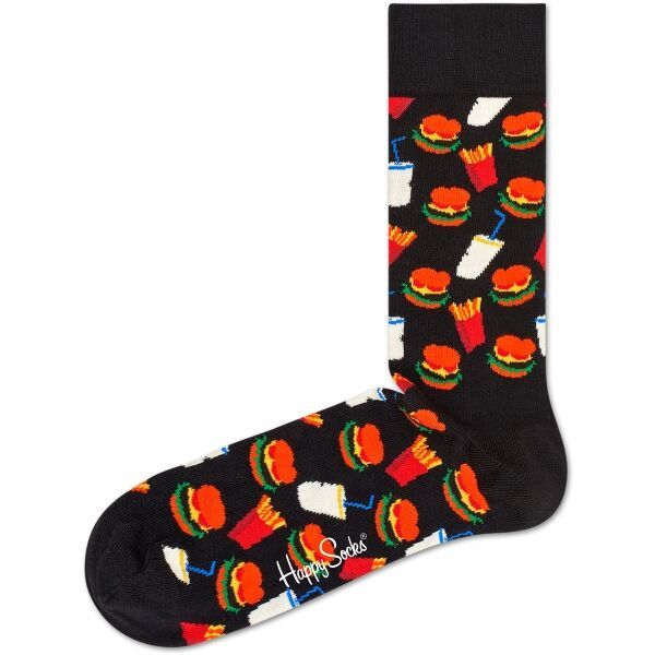 HAPPY SOCKS HAPPY SOCKS HAMBURGER Чорапи, черно, размер 36-40