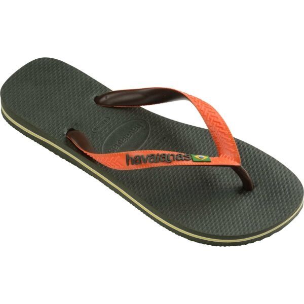 HAVAIANAS HAVAIANAS BRASIL MIX Мъжки джапанки, khaki, размер 47/48