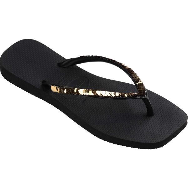 HAVAIANAS HAVAIANAS SQUARE MAGIC SEQUIN Дамски джапанки, черно, размер 39/40