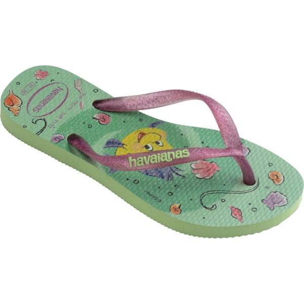 HAVAIANAS HAVAIANAS KIDS SLIM PRINCESS Джапанки за момиченца, светло-зелено, размер 37/38