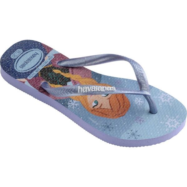 HAVAIANAS HAVAIANAS KIDS SLIM PRINCESS Джапанки за момиченца, светлосиньо, размер 31/32