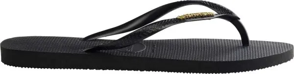 HAVAIANAS HAVAIANAS SLIM LOGO METALLIC Дамски джапанки, черно, размер 39/40