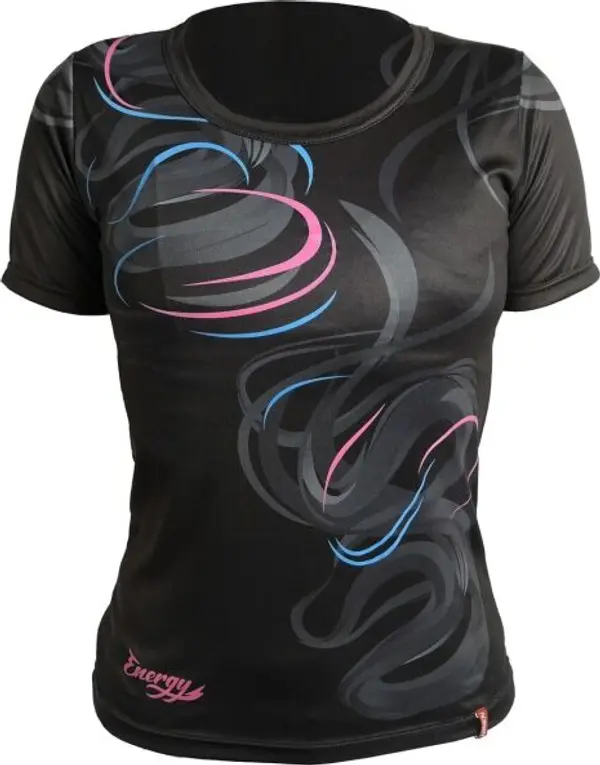 HAVEN HAVEN ENERGY CRAZY SHORT Дамска фланелка с къс ръкав, черно, размер