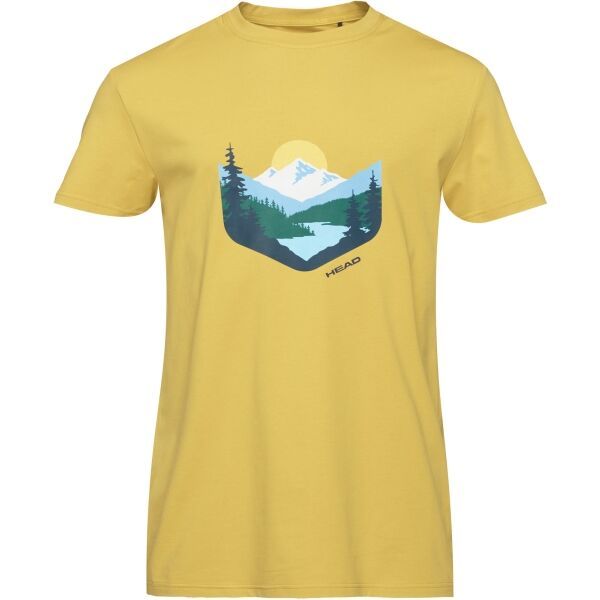 Head Head BREAKER Мъжка тениска, жълто, размер