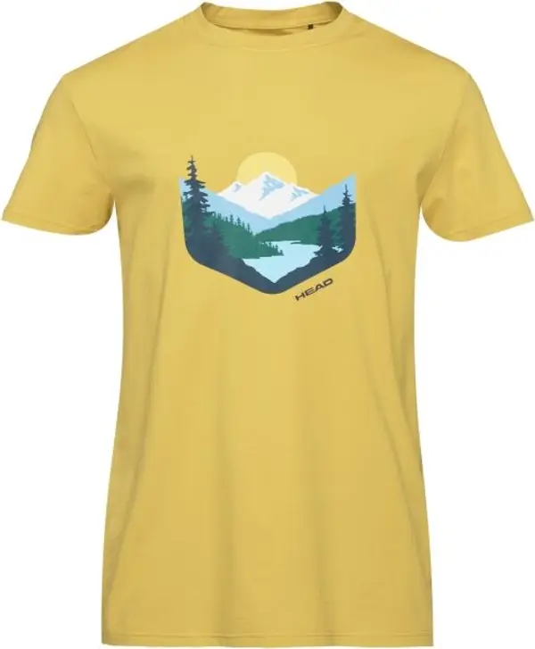 Head Head BREAKER Мъжка тениска, жълто, размер XXL