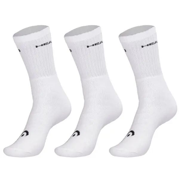 Head Head CREW 3P UNISEX Високи чорапи, бяло, размер 39-42