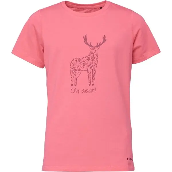 Head Head DEER Момичешка тениска, розово, размер 128-134