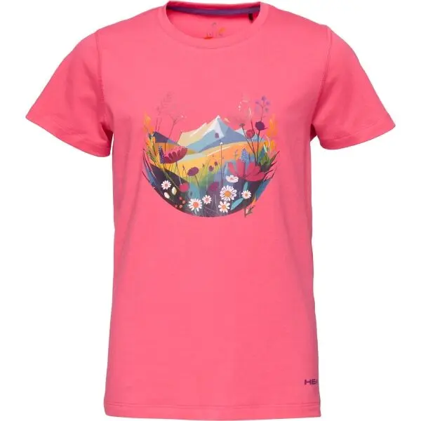 Head Head FLORIE Тениска за момичета, розово, размер 116-122