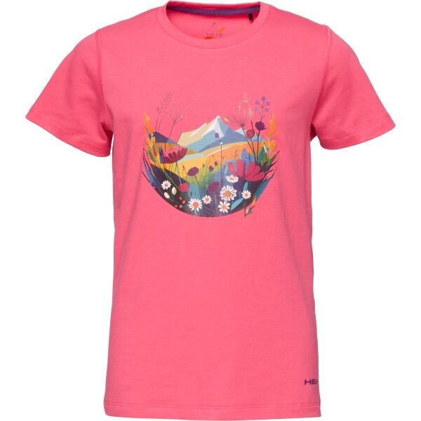 Head Head FLORIE Тениска за момичета, розово, размер