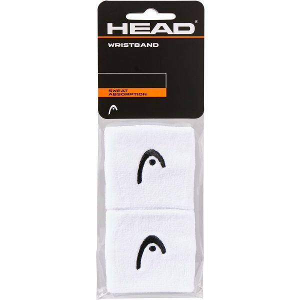 Head Head WRISTBAND 2,5 Абсорбиращи потта накитници, бяло,черно, размер