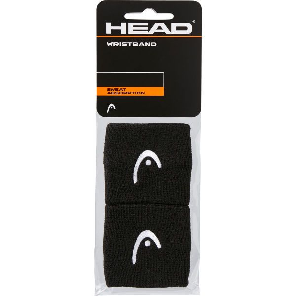 Head Head WRISTBAND 2,5 Абсорбиращи потта накитници, черно, размер UNI