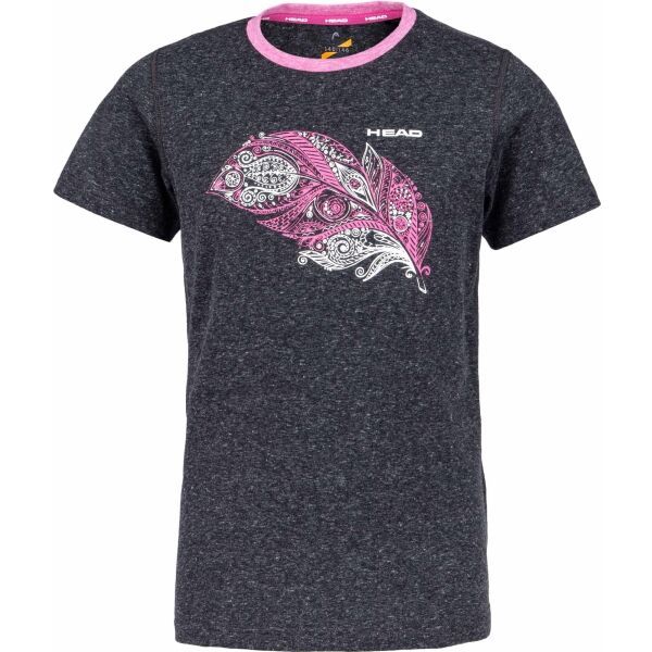Head Head KALIMBA Тениска за момичета, черно, размер