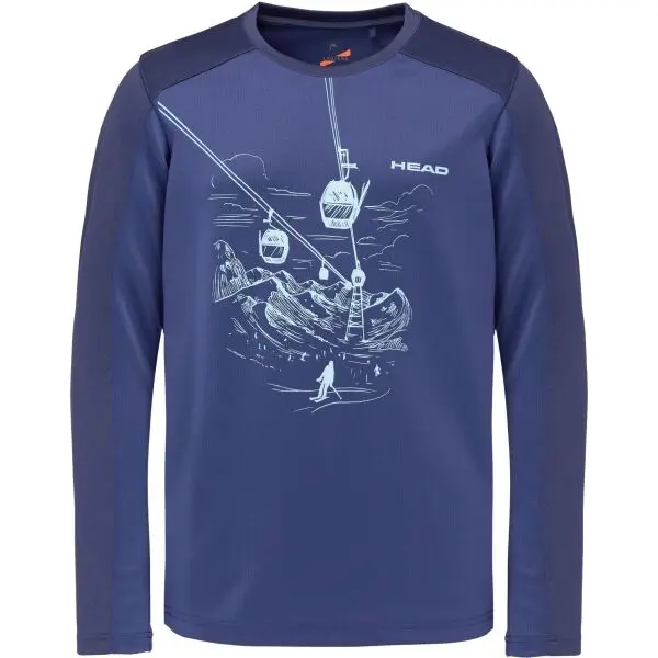 Head Head MORIS Момчешка блуза с дълъг ръкав, тъмносин, размер 116-122