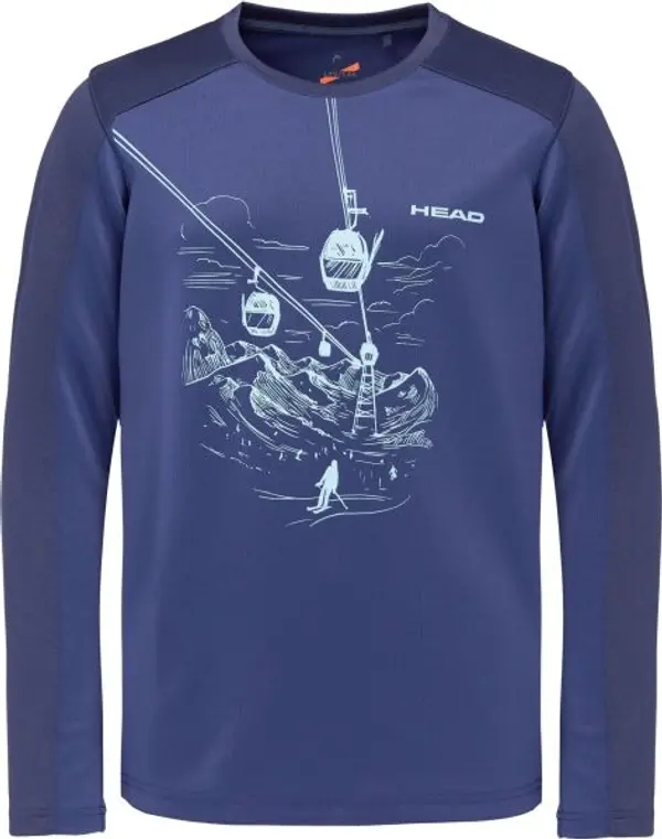 Head Head MORIS Момчешка блуза с дълъг ръкав, тъмносин, размер 164-170