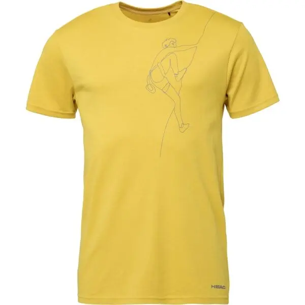Head Head SANTIS Мъжка тениска, жълто, размер
