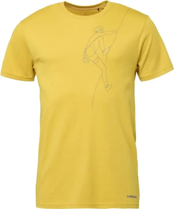 Head Head SANTIS Мъжка тениска, жълто, размер