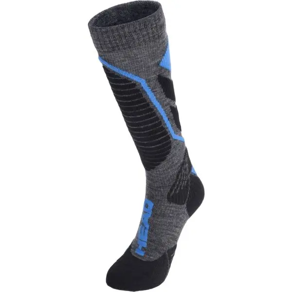 Head Head SKI PERFORMANCE KNEEHIGH 1P Ски чорапи до коляното, сиво, размер 39-42